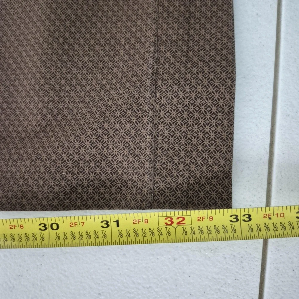 Banana Republic Mason  Chino Print Pants Mens 35x34  Brown Straight Leg‎ NEW